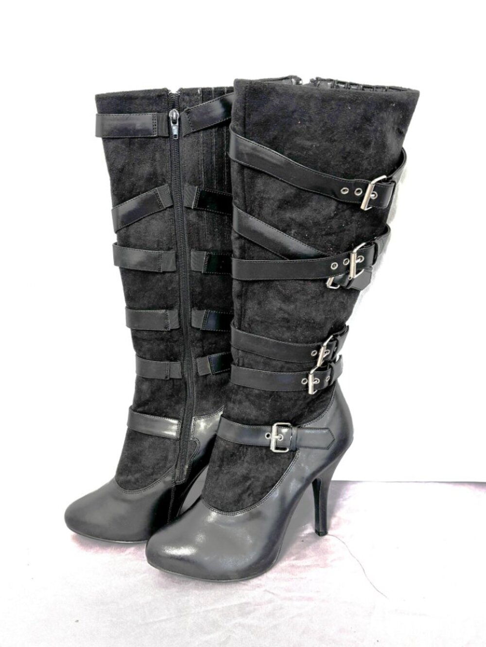 Funtastic (Funtasma)  mid-calf High Heel boots w/ Buckle Straps